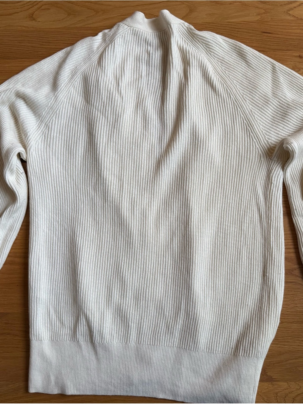 Babaton Cream Ribbed Button-Front Cardigan - Picture 3 of 3